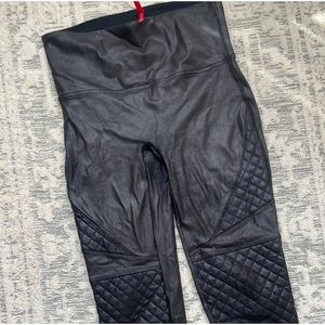 Spanx moto faux leather legging
